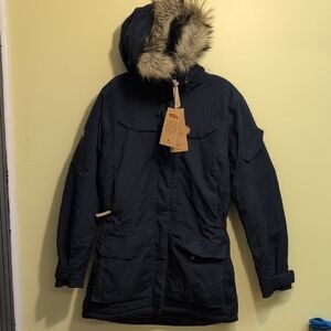 Fjallraven Nuuk Parka Womens Medium Blue NWT